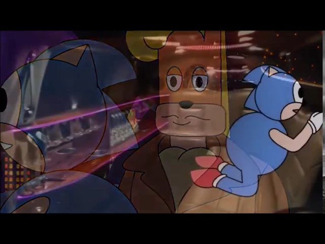 Kissing scene from the Sonic Underground 4th of July special